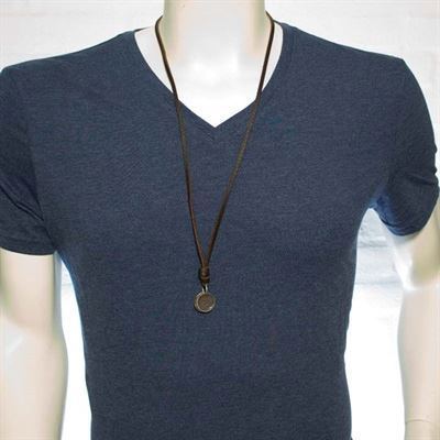 Læder Halskæde med vedhæng