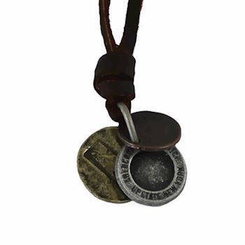 Læder Halskæde med vedhæng