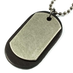 DogTag Halskæde Metal & Læder