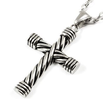 Massive Steel Cross Silver