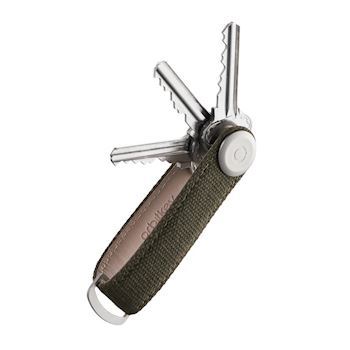 Orbitkey Nøglering Canvas Olive