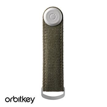 Orbitkey Nøglering Canvas Olive