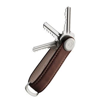 Orbitkey Nøglering Espresso Brown Læder