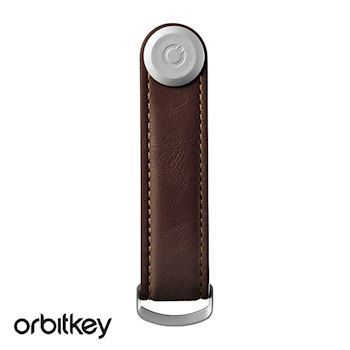 Orbitkey Nøglering Espresso Brown Læder