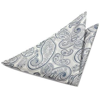 Lommeklud Grey & Silver