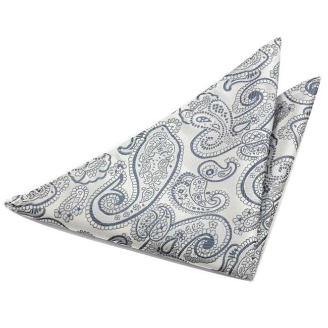 Lommeklud Grey & Silver