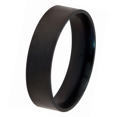Sort Herre Ring 6mm