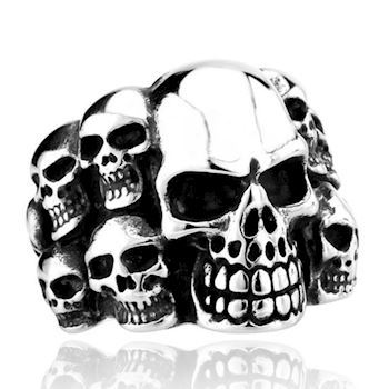 Skeletons Maskulin Herre Ring