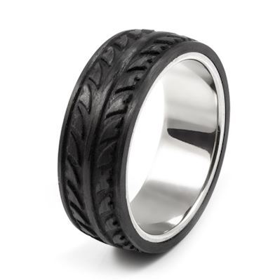 Loke Herre Ring Carbon & Steel