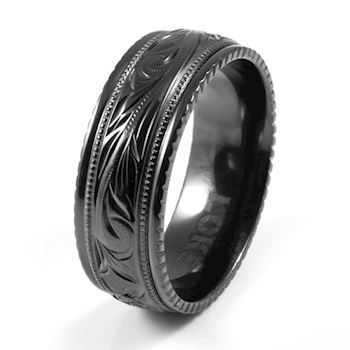 Loke Herre Ring Zirconium Black