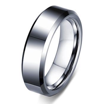 Tungsten Ring Facet slebet