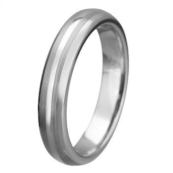 Ring Tungsten Duo Brushed 4mm