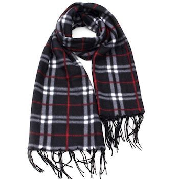 Smart Ternet Brunt Tørklæde