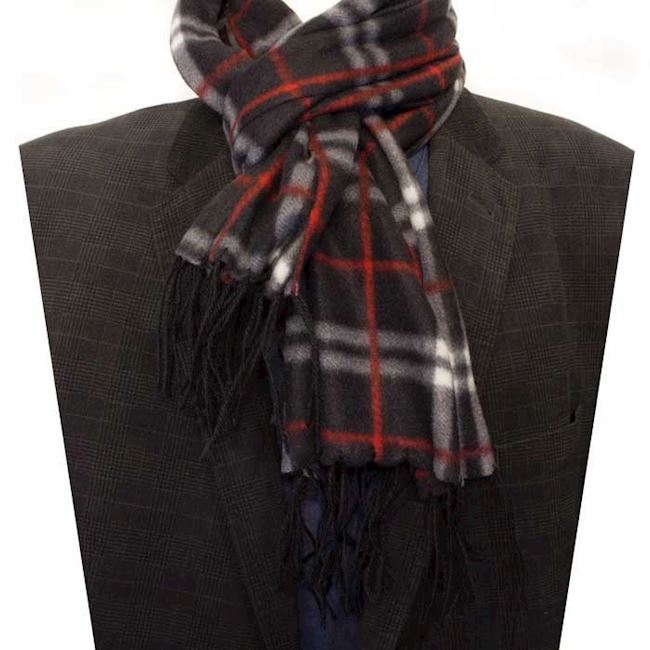 Smart Ternet Brunt Tørklæde