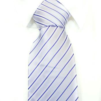 Marche Stribet Lyseblå Slips