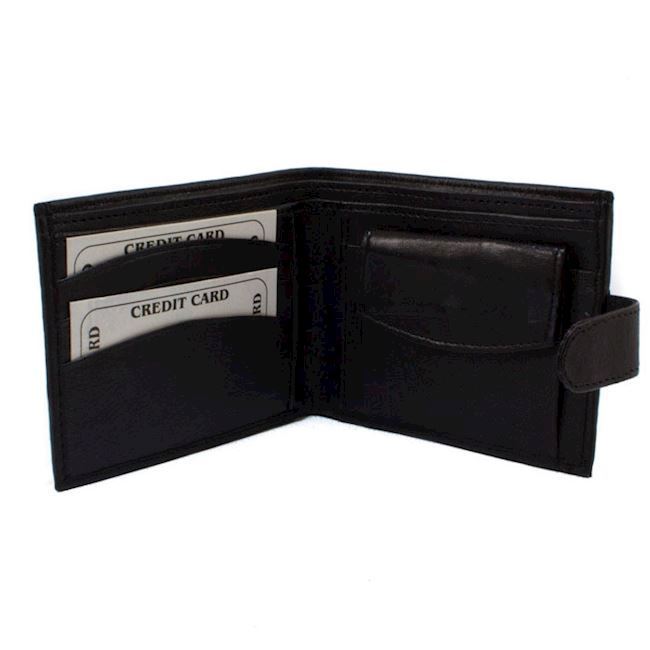 Tegnebog Læder Sort