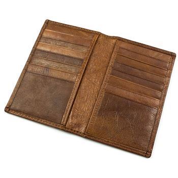 Læder Kortholder Brun - 14 Kort