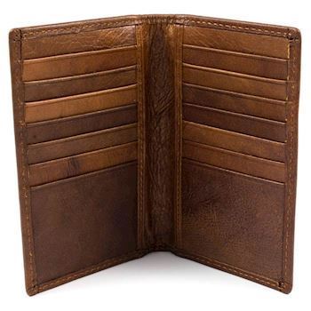 Læder Kortholder Brun - 14 Kort