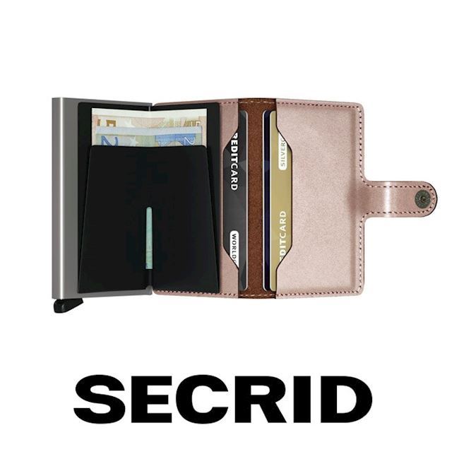 Secrid Mini Wallet Metallic Rose