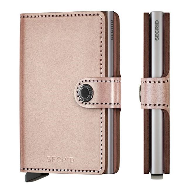 Secrid Mini Wallet Metallic Rose