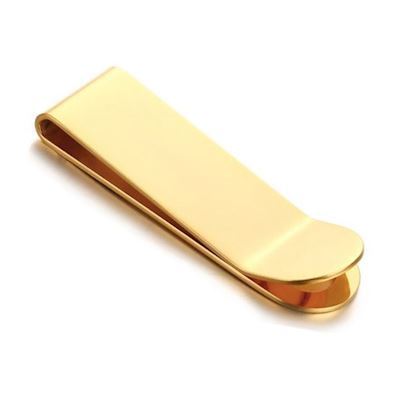 Penge Clips Guld Blank Stål