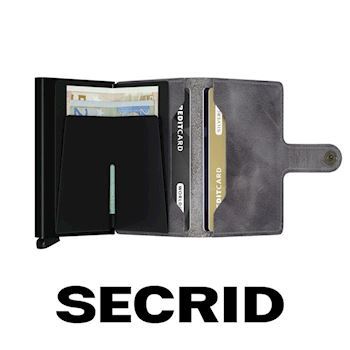 Secrid Mini Wallet Vintage Grey Black