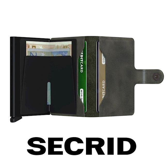 Secrid Mini Wallet Vintage Olive Black