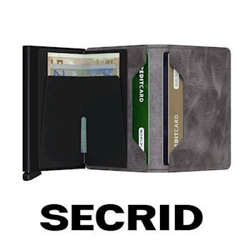 Secrid Slim Wallet Vintage Grey Black