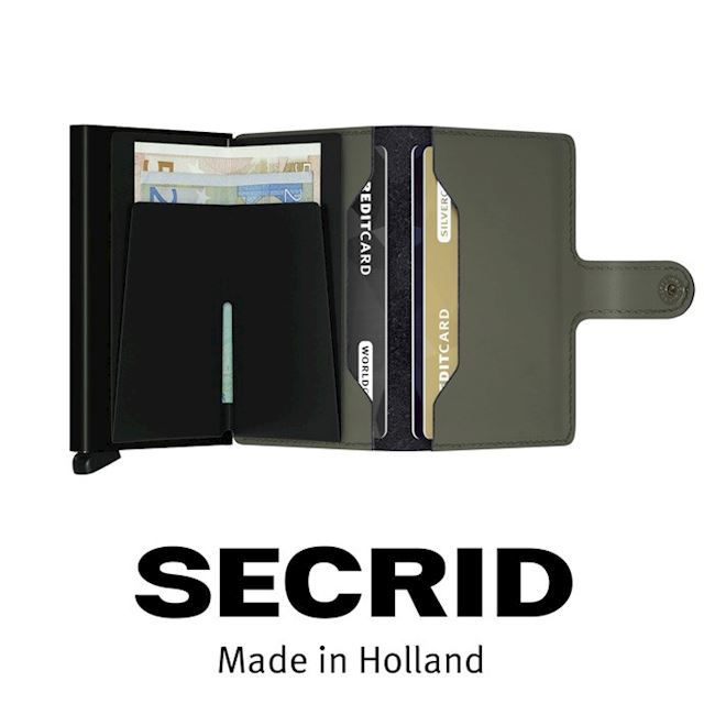 Secrid Mini Wallet Matte Green Black
