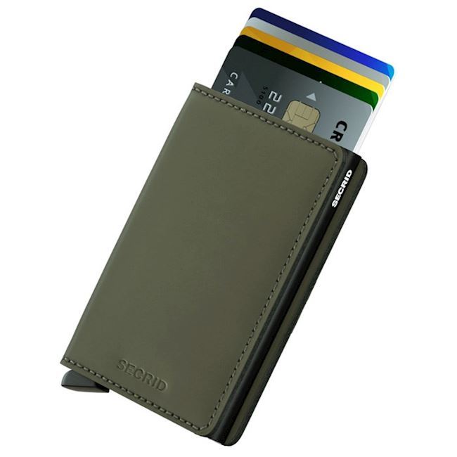 Secrid Slim Wallet Matte Green Black