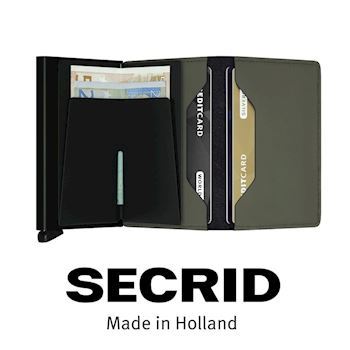 Secrid Slim Wallet Matte Green Black