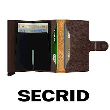 Secrid Mini Wallet Linea Espresso Stitch