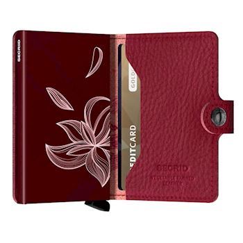 Secrid Mini Wallet Magnolia Rosso Stitch