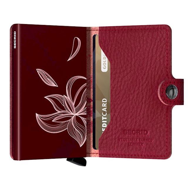 Secrid Mini Wallet Magnolia Rosso Stitch