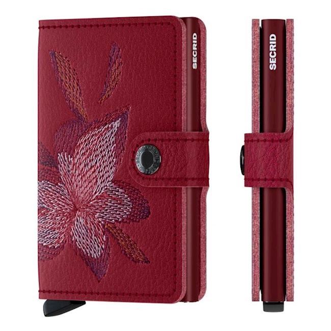 Secrid Mini Wallet Magnolia Rosso Stitch