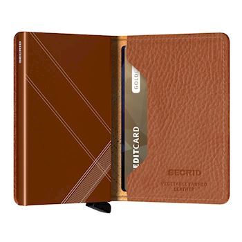 Secrid Slim Wallet Linea Caramello Stitch