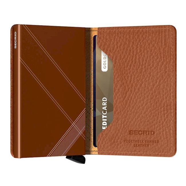 Secrid Slim Wallet Linea Caramello Stitch