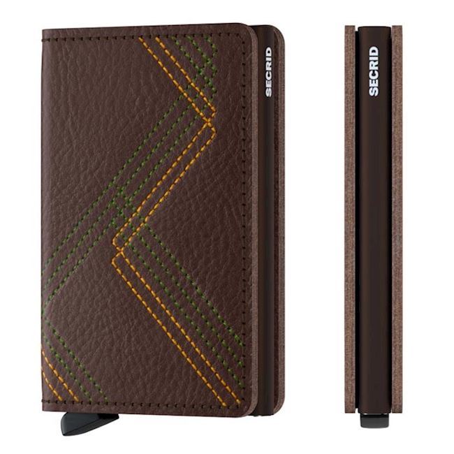 Secrid Slim Wallet Linea Espresso Stitch