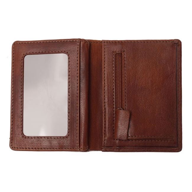 SDLR Emil Herre Pung i Ægte Læder Midbrown